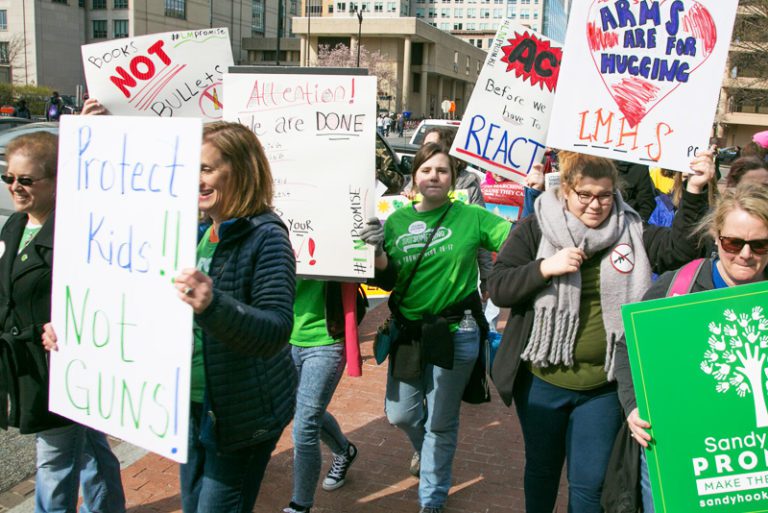 Marching for gun safety