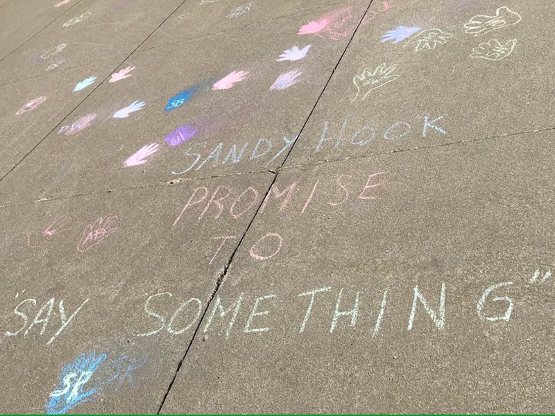 Say Something chalk art