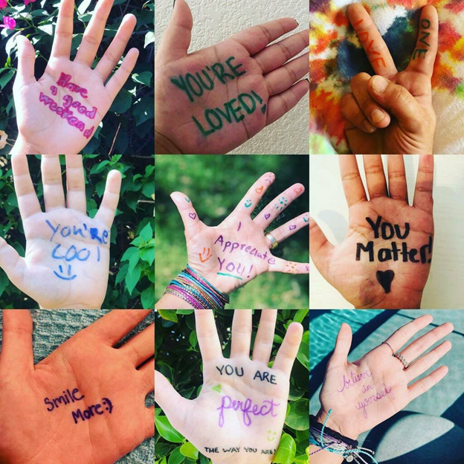 Students with Shadow Hills High School in California started off Start With Hello Week this year with virtual high fives!