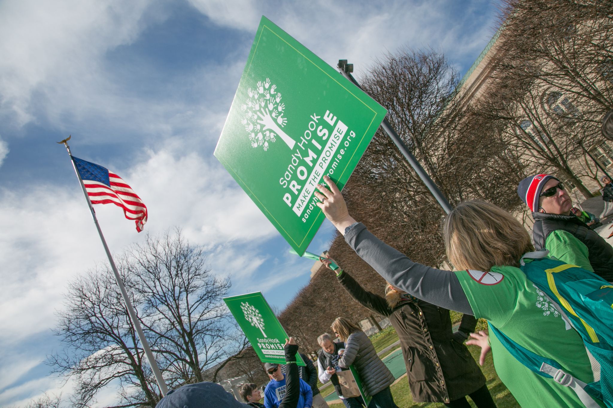 Sandy Hook Promise supporters at a rally.