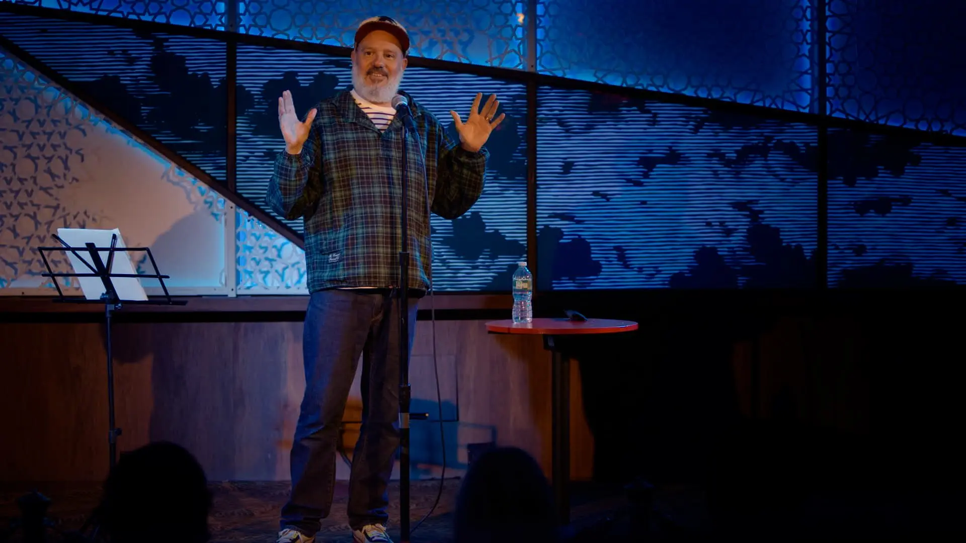 Comedian David Cross on stage