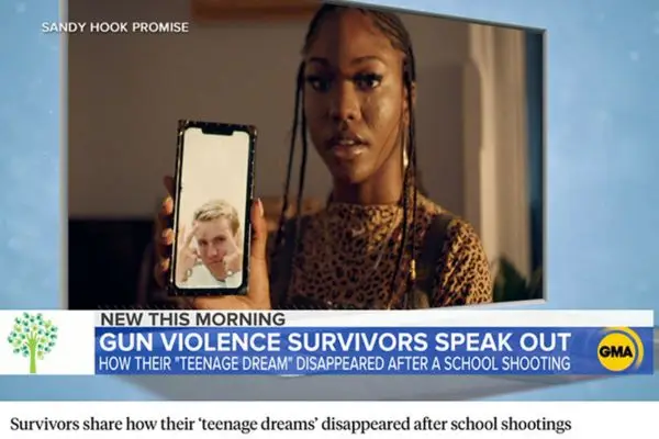 Screenshot of Teenage Dream PSA on Good Morning America TV Show