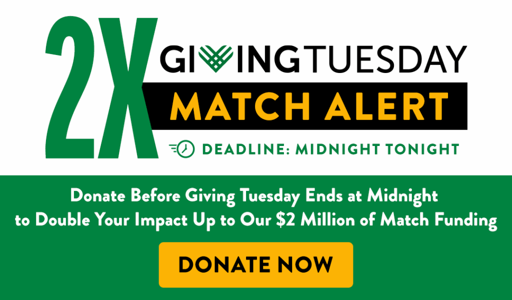 2X Giving Tuesday Match Alert